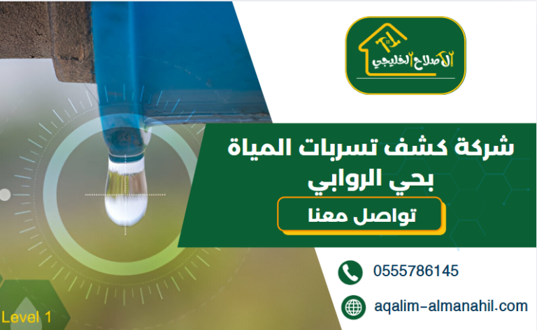 شركة كشف تسربات المياة بحي الروابي