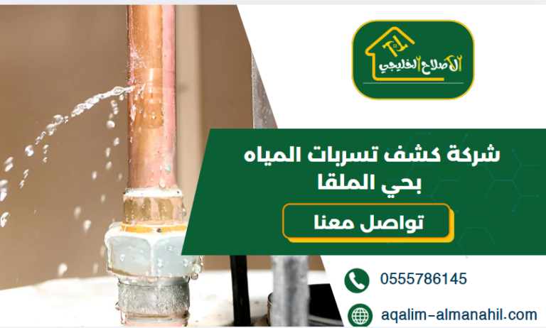 شركة كشف تسربات المياه بحي الملقا