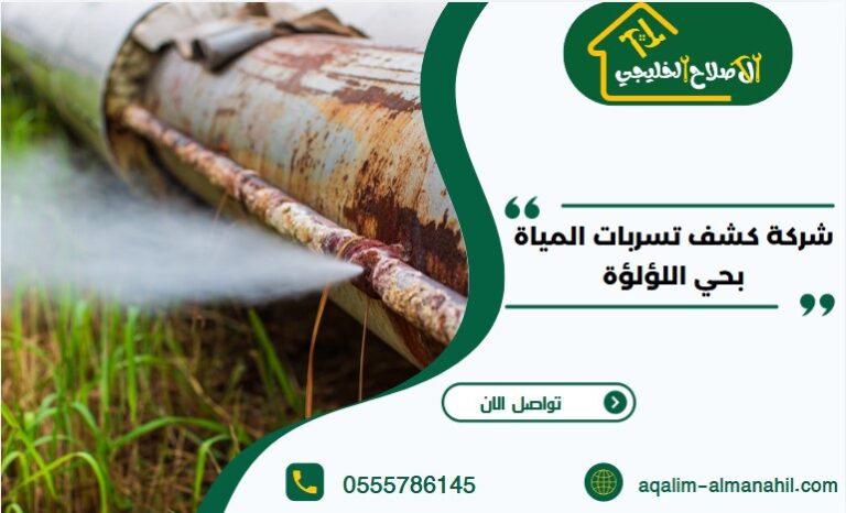 شركة كشف تسربات المياة بحي اللؤلؤة