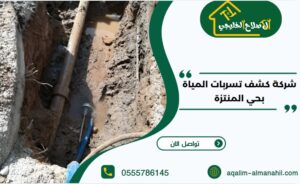 شركة كشف تسربات المياة بحي المنتزة