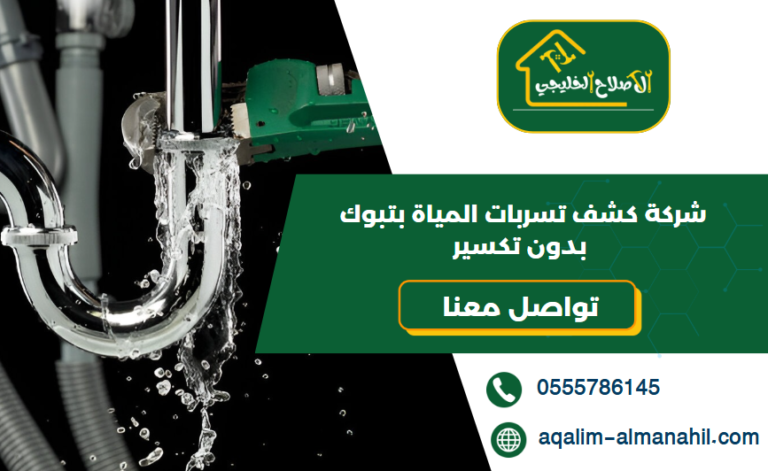 شركة كشف تسربات المياة بتبوك بدون تكسير
