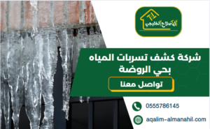 شركة كشف تسربات المياه بحي الروضة